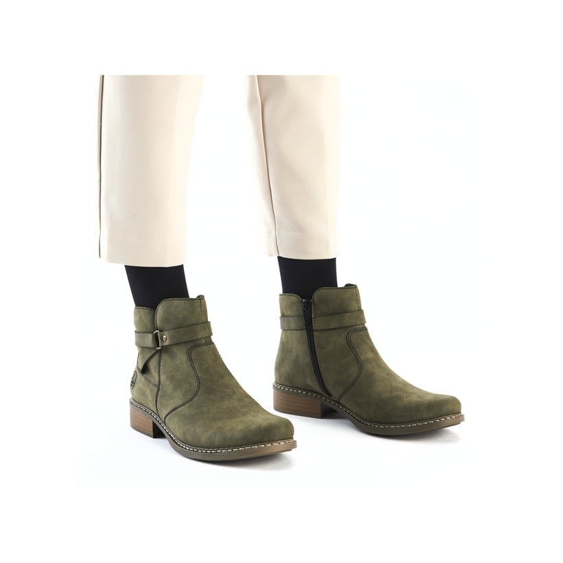 Rieker Artikelnummer Z4167-54 Rieker Damen Kurzstiefel Laubgrün