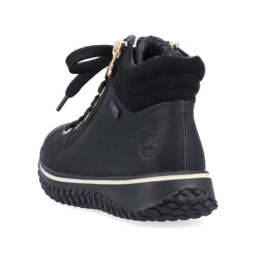 Rieker Artikelnummer Z4263-00 Rieker Damen Schnürschuhe Tiefschwarz