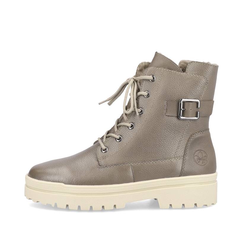 Rieker Artikelnummer Z4402-24 Rieker Damen Schnürstiefel asphaltgrau