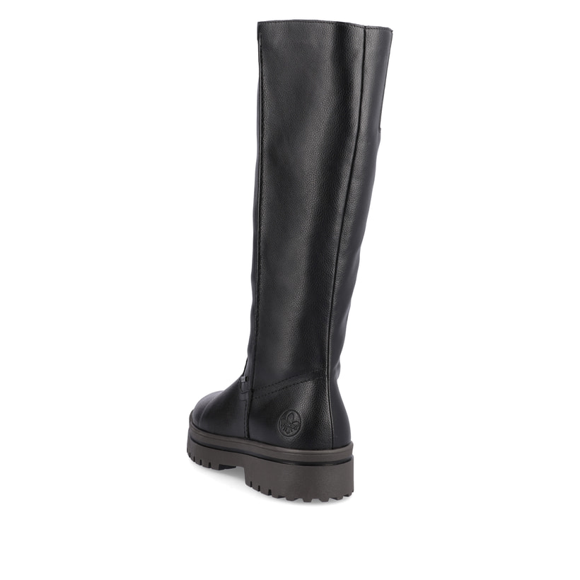 Rieker Artikelnummer Z4460-00 Rieker Damen Hochschaftstiefel Nachtschwarz