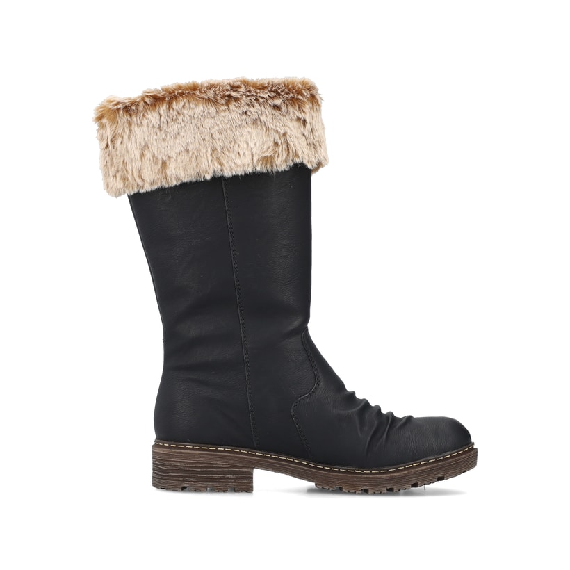 Rieker Artikelnummer Z4751-00 Rieker Damen Hochschaftstiefel Nachtschwarz