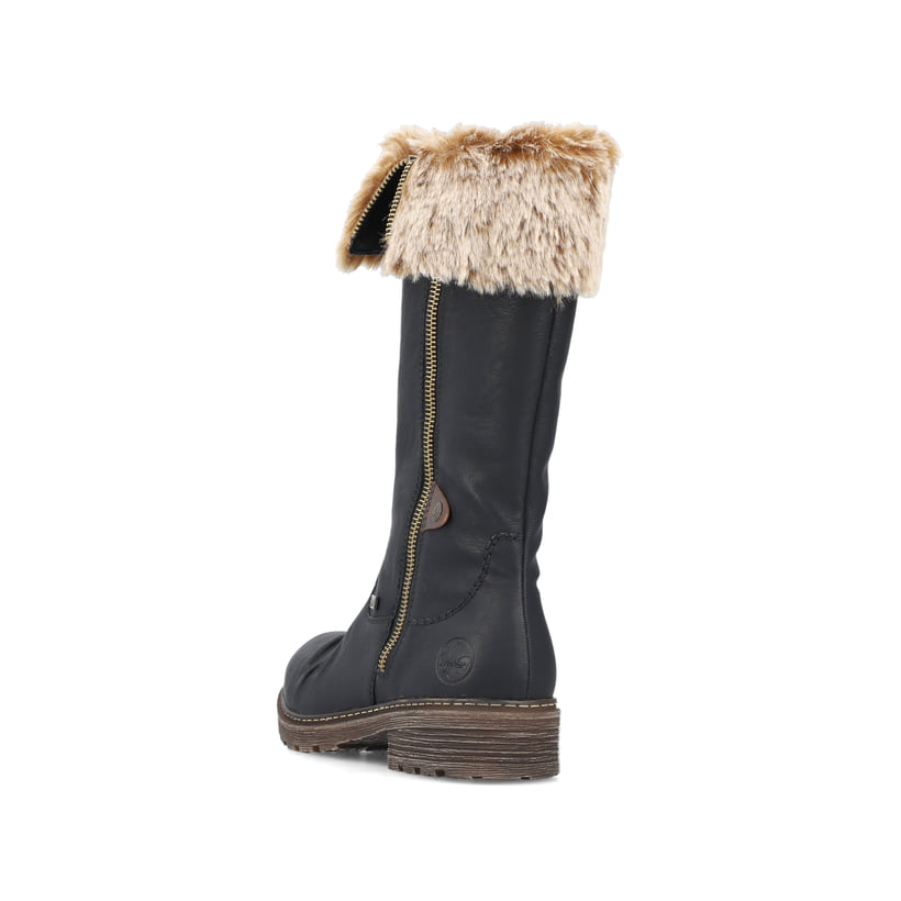 Rieker Artikelnummer Z4751-00 Rieker Damen Hochschaftstiefel Nachtschwarz