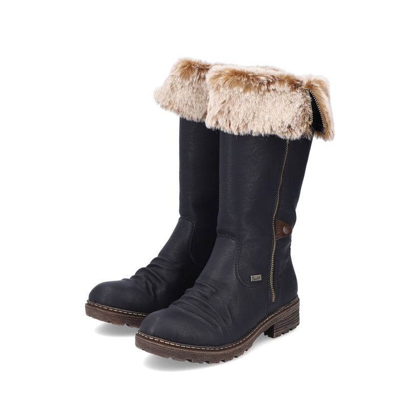 Rieker Artikelnummer Z4751-00 Rieker Damen Hochschaftstiefel nachtschwarz