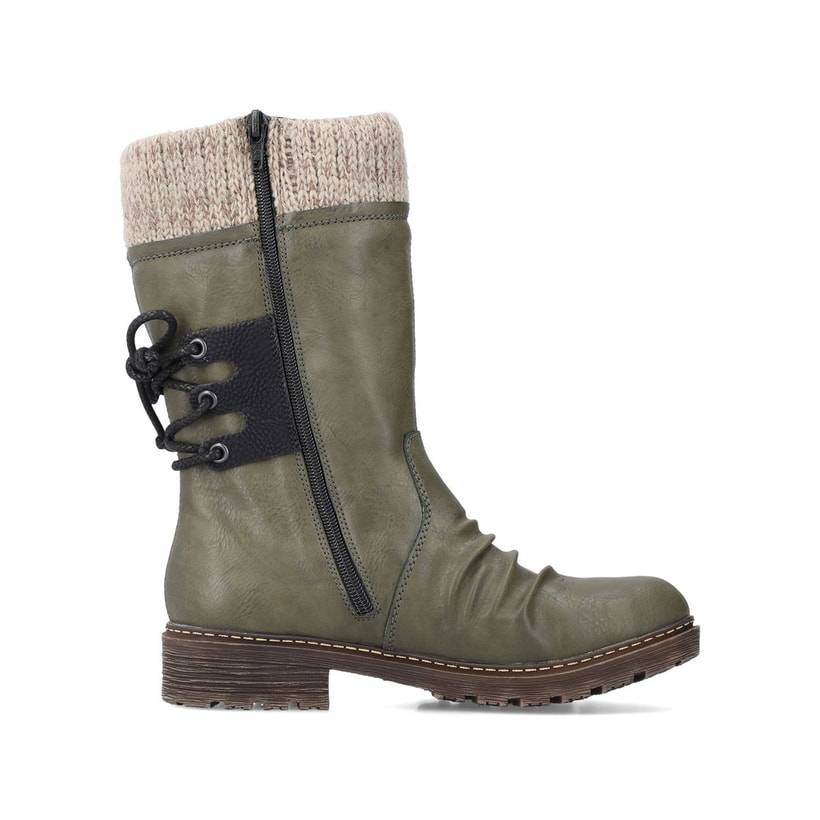 Rieker Artikelnummer Z4756-55 Rieker Damen Kurzstiefel Khakigrün