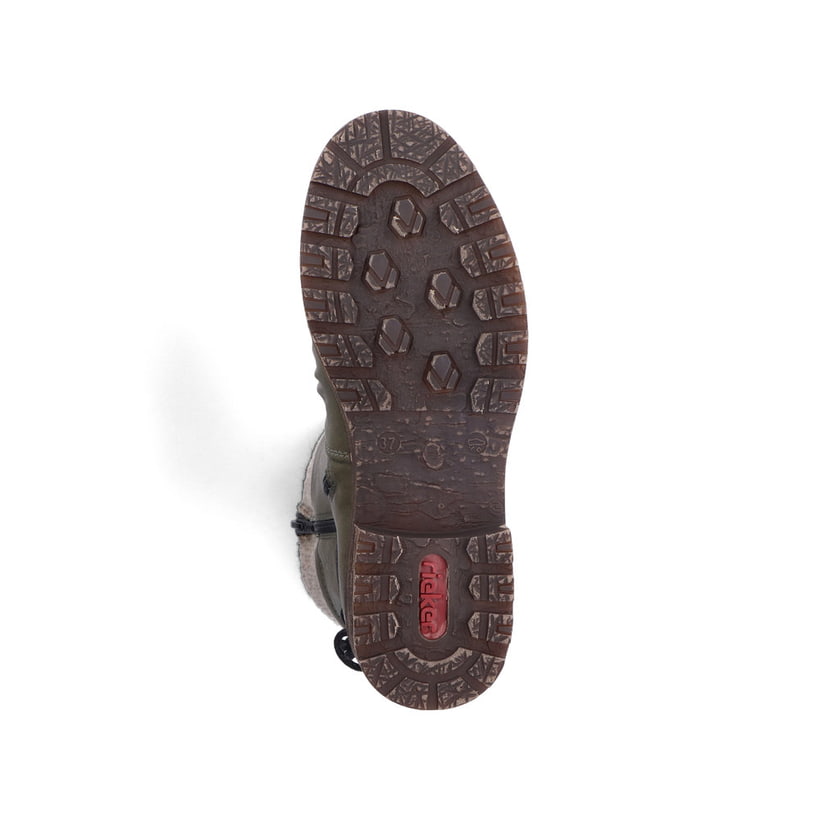Rieker Artikelnummer Z4756-55 Rieker Damen Kurzstiefel Khakigrün