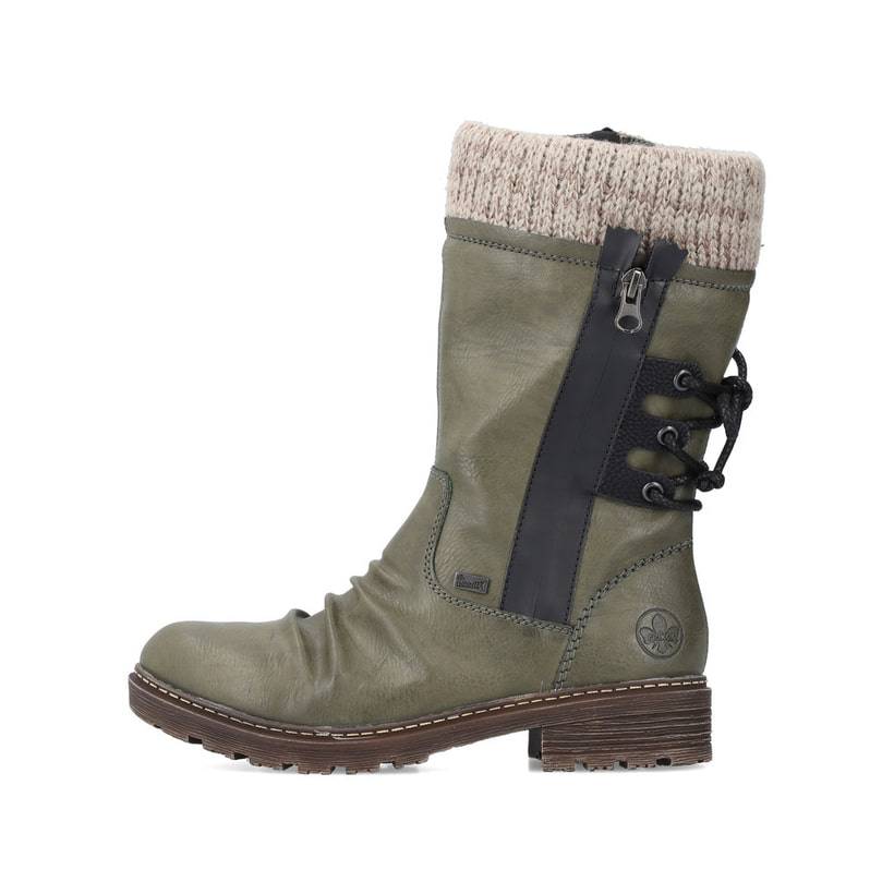 Rieker Artikelnummer Z4756-55 Rieker Damen Kurzstiefel khakigrün