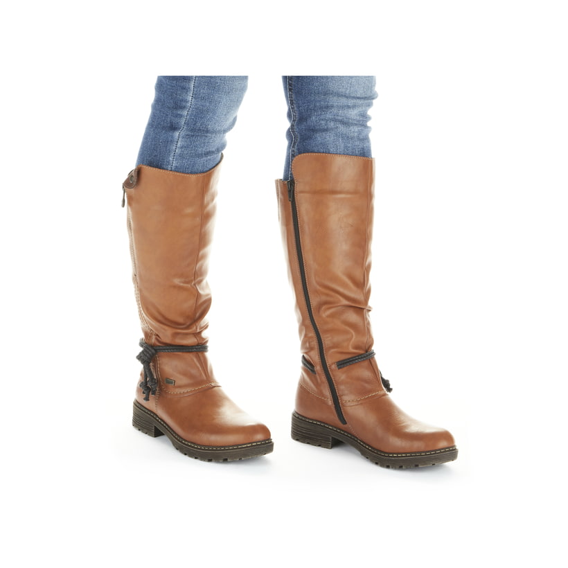 Rieker Artikelnummer Z4758-24 Rieker Damen Hochschaftstiefel Karamellbraun