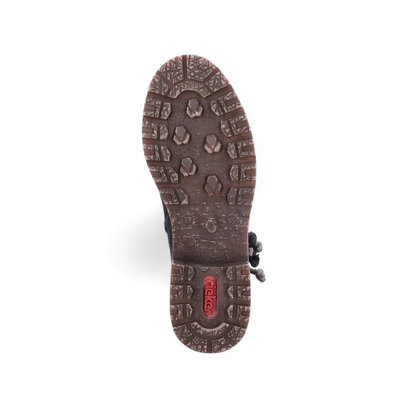 Rieker Artikelnummer Z4759-01 Rieker Damen Hochschaftstiefel Tiefschwarz