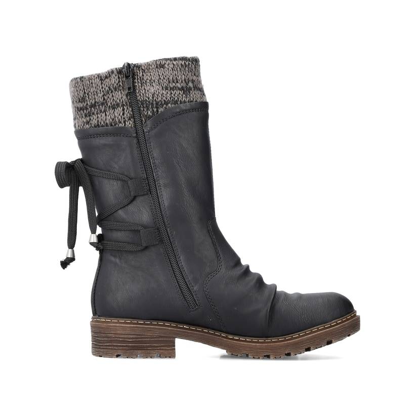 Rieker Artikelnummer Z4773-01 Rieker Damen Kurzstiefel Asphaltschwarz