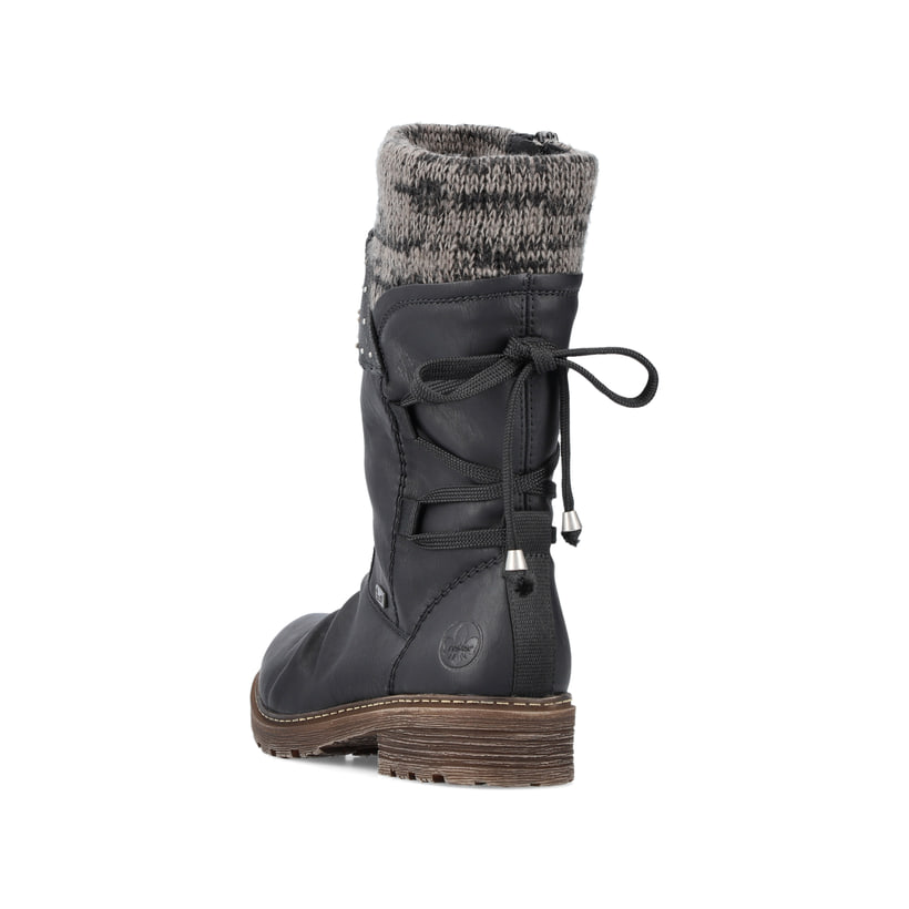 Rieker Artikelnummer Z4773-01 Rieker Damen Kurzstiefel Asphaltschwarz