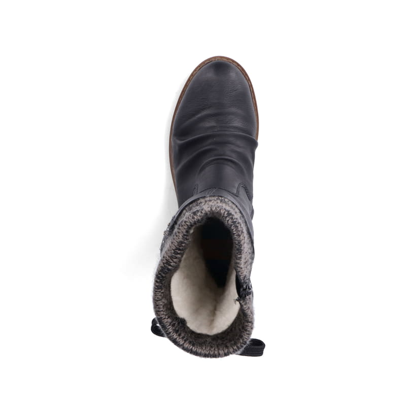 Rieker Artikelnummer Z4773-01 Rieker Damen Kurzstiefel Asphaltschwarz