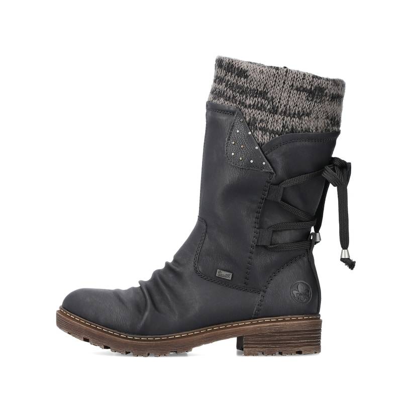Rieker Artikelnummer Z4773-01 Rieker Damen Kurzstiefel asphaltschwarz