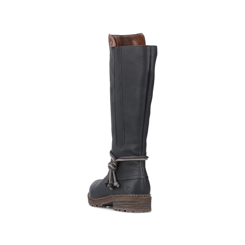 Rieker Artikelnummer Z4774-00 Rieker Damen Hochschaftstiefel Tiefschwarz