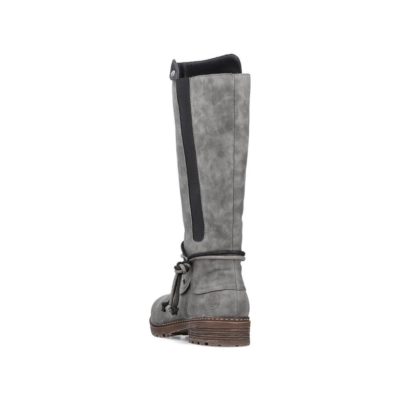 Rieker Artikelnummer Z4774-45 Rieker Damen Hochschaftstiefel Stahlgrau