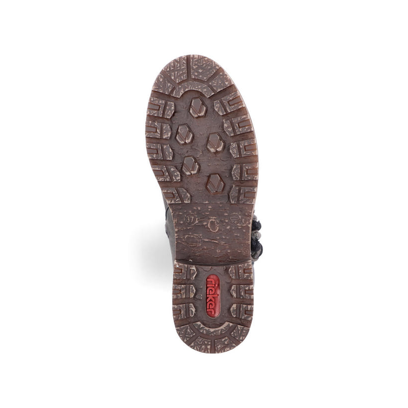 Rieker Artikelnummer Z4774-45 Rieker Damen Hochschaftstiefel Stahlgrau