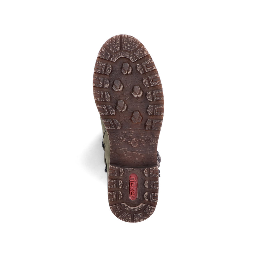 Rieker Artikelnummer Z4774-54 Rieker Damen Hochschaftstiefel Laubgrün