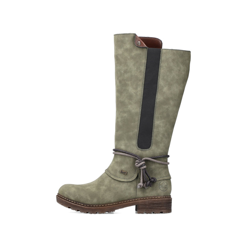 Rieker Artikelnummer Z4774-54 Rieker Damen Hochschaftstiefel laubgrün