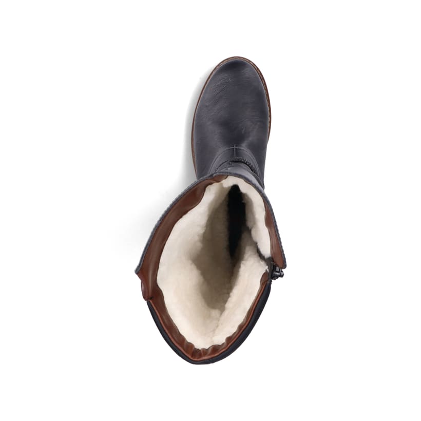 Rieker Artikelnummer Z4776-00 Rieker Damen Hochschaftstiefel Tiefschwarz