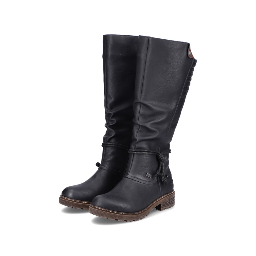 Rieker Artikelnummer Z4776-00 Rieker Damen Hochschaftstiefel tiefschwarz