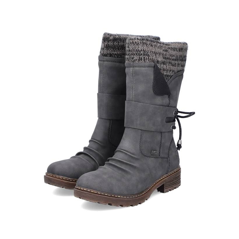 Rieker Artikelnummer Z4783-45 Rieker Damen Kurzstiefel anthrazit