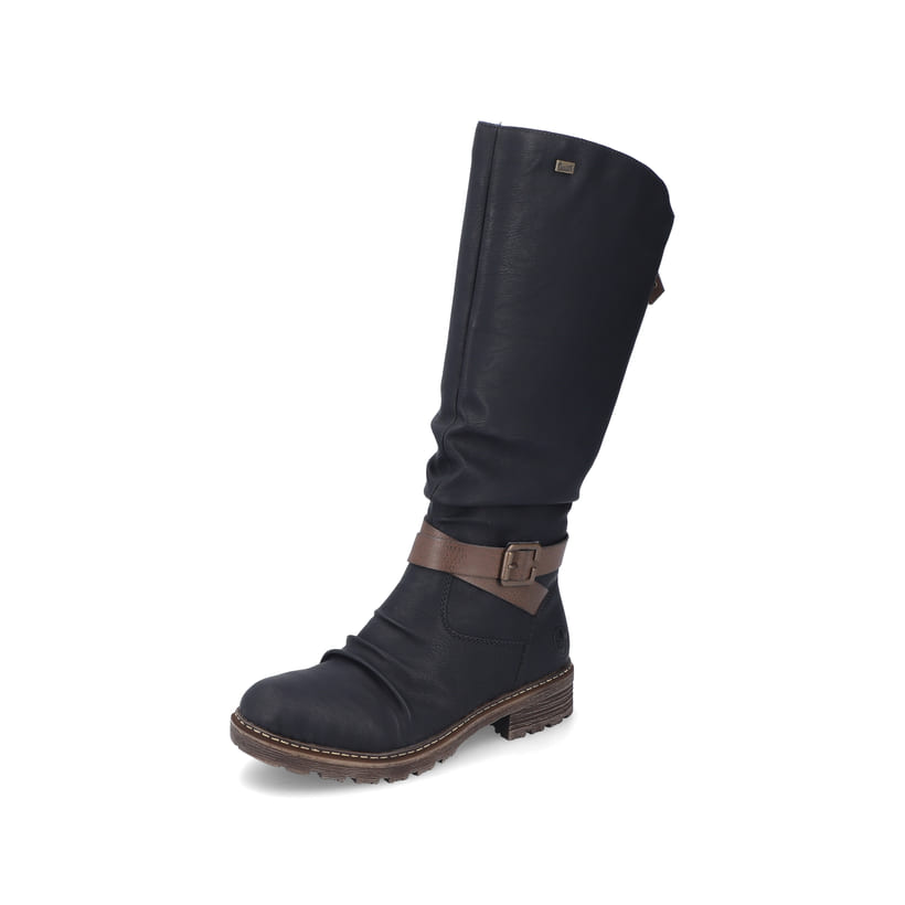 Rieker Artikelnummer Z4792-00 Rieker Damen Hochschaftstiefel Tiefschwarz