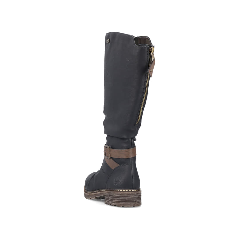 Rieker Artikelnummer Z4792-00 Rieker Damen Hochschaftstiefel Tiefschwarz