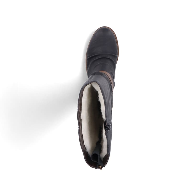 Rieker Artikelnummer Z4792-00 Rieker Damen Hochschaftstiefel Tiefschwarz