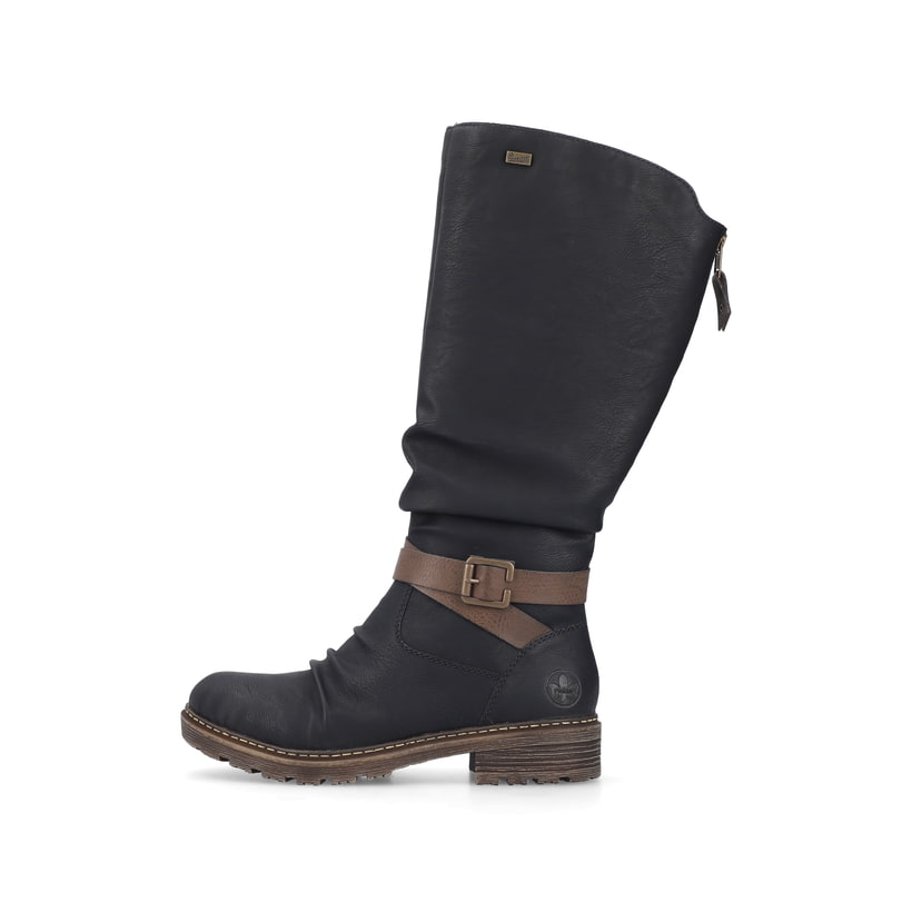 Rieker Artikelnummer Z4792-00 Rieker Damen Hochschaftstiefel Tiefschwarz