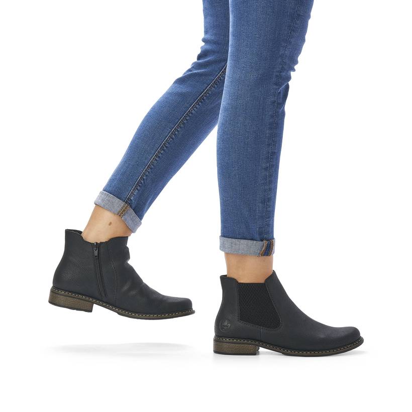Rieker Artikelnummer Z4994-00 Rieker Damen Chelsea Boots Tiefschwarz