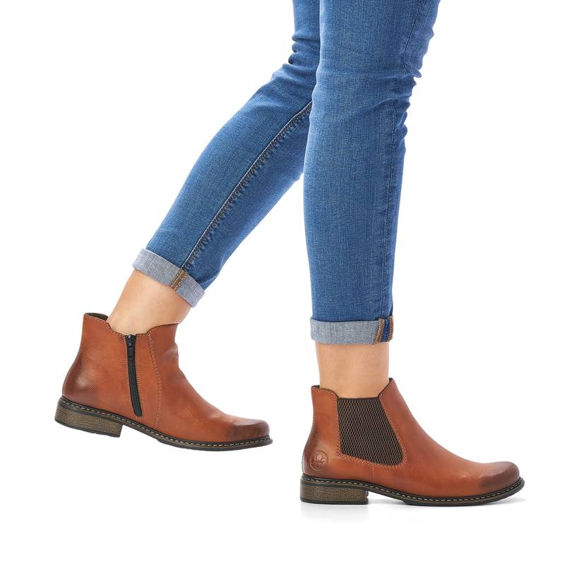 Rieker Artikelnummer Z4994-24 Rieker Damen Chelsea Boots Nougatbraun