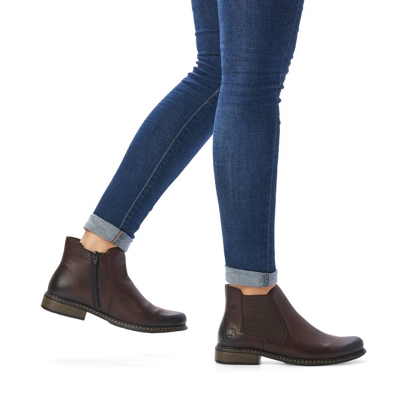 Rieker Artikelnummer Z4994-26 Rieker Damen Chelsea Boots Espressobraun