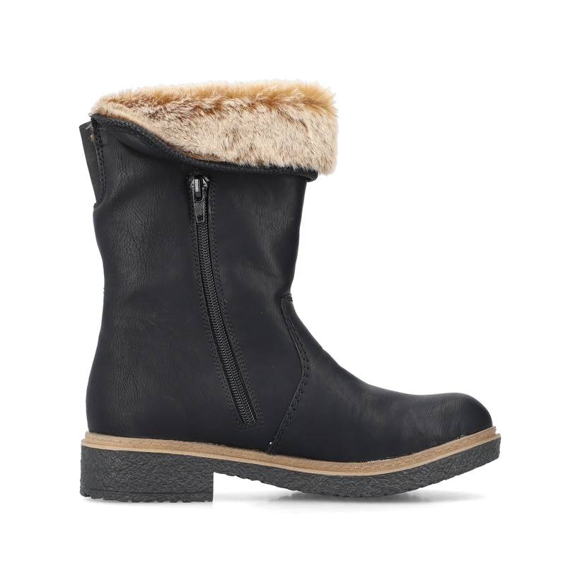 Rieker Artikelnummer Z5054-00 Rieker Damen Hochschaftstiefel Mitternachtsschwarz