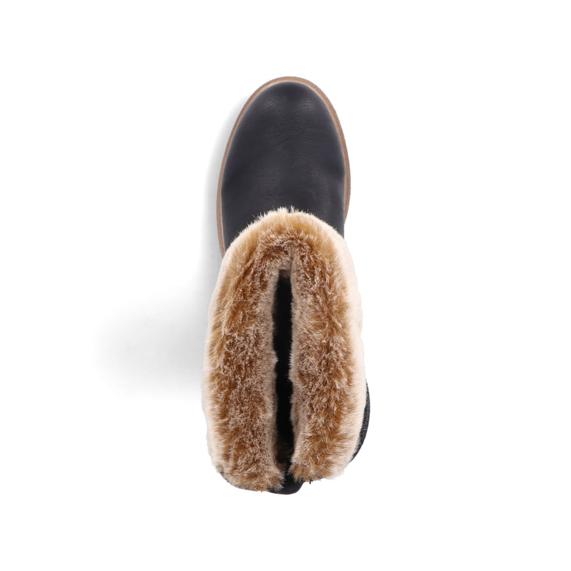 Rieker Artikelnummer Z5054-00 Rieker Damen Hochschaftstiefel Mitternachtsschwarz