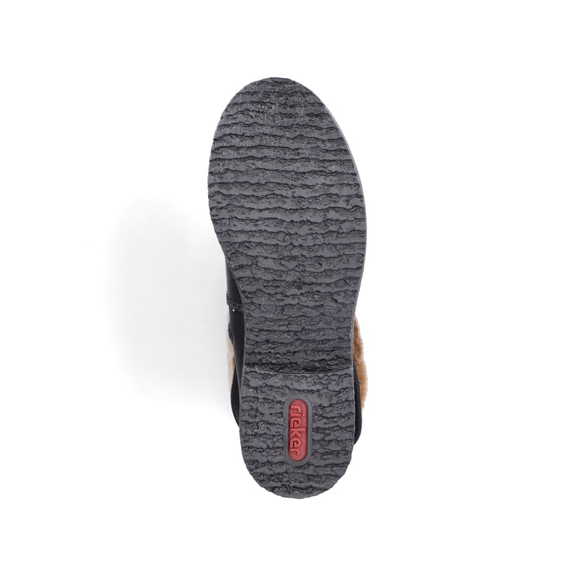 Rieker Artikelnummer Z5054-00 Rieker Damen Hochschaftstiefel Mitternachtsschwarz