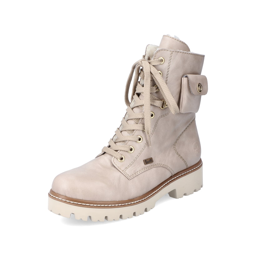 Rieker Artikelnummer Z5711-62 Rieker Damen Biker Boots Hellbeige