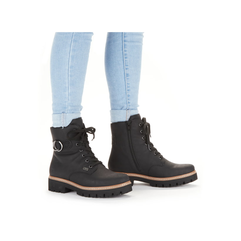 Rieker Artikelnummer Z5723-00 Rieker Damen Biker Boots Urbanschwarz