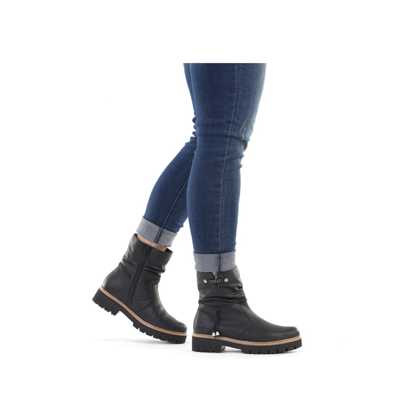 Rieker Artikelnummer Z5770-00 Rieker Damen Kurzstiefel Urbanschwarz