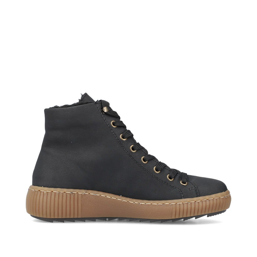 Rieker Artikelnummer Z6610-00 Rieker Damen Schnürschuhe Carbonschwarz