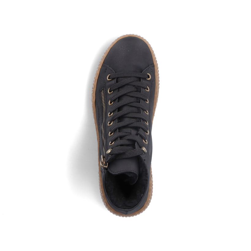 Rieker Artikelnummer Z6610-00 Rieker Damen Schnürschuhe Carbonschwarz