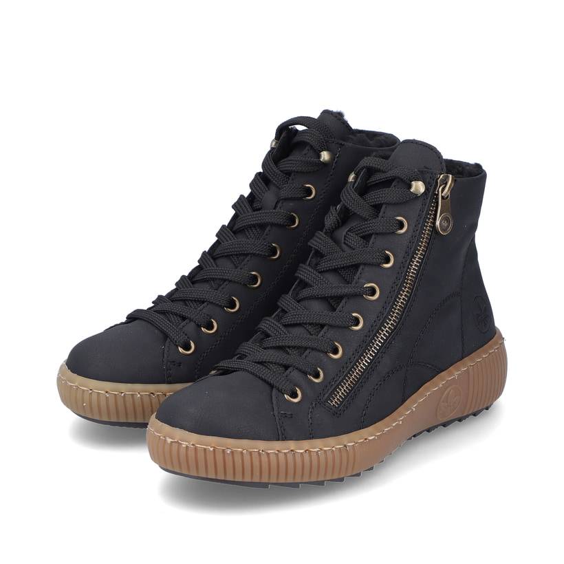 Rieker Artikelnummer Z6610-00 Rieker Damen Schnürschuhe carbonschwarz