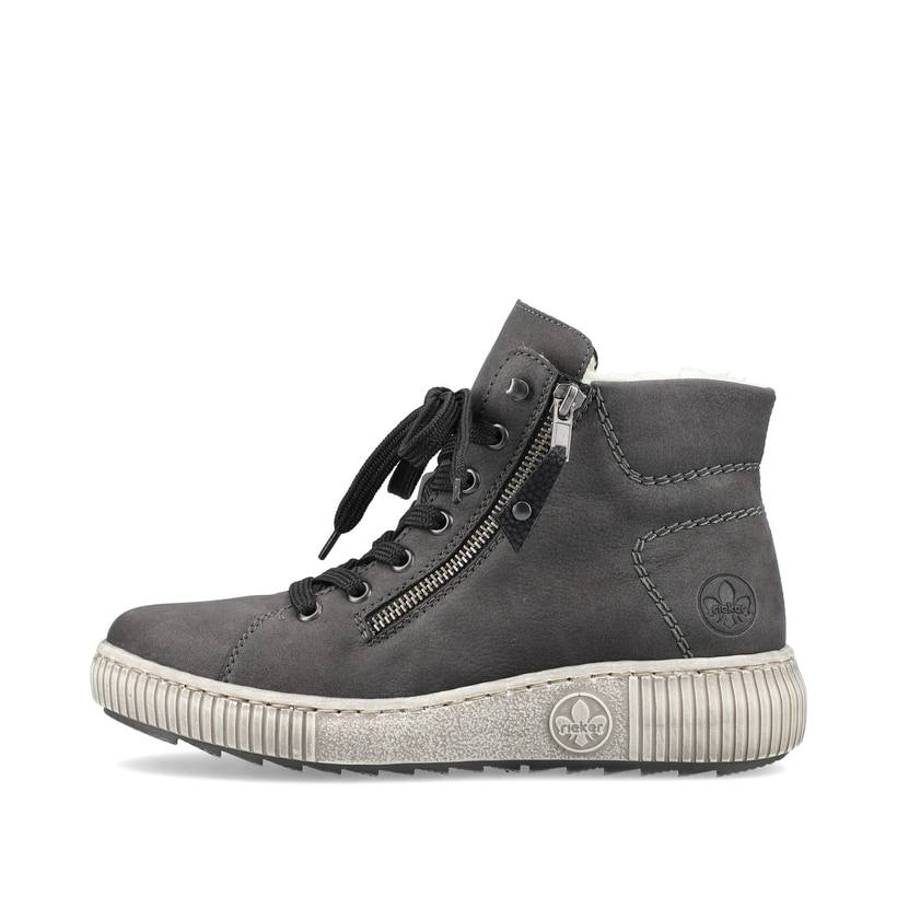 Rieker Artikelnummer Z6611-45 Rieker Damen Schnürschuhe anthrazit