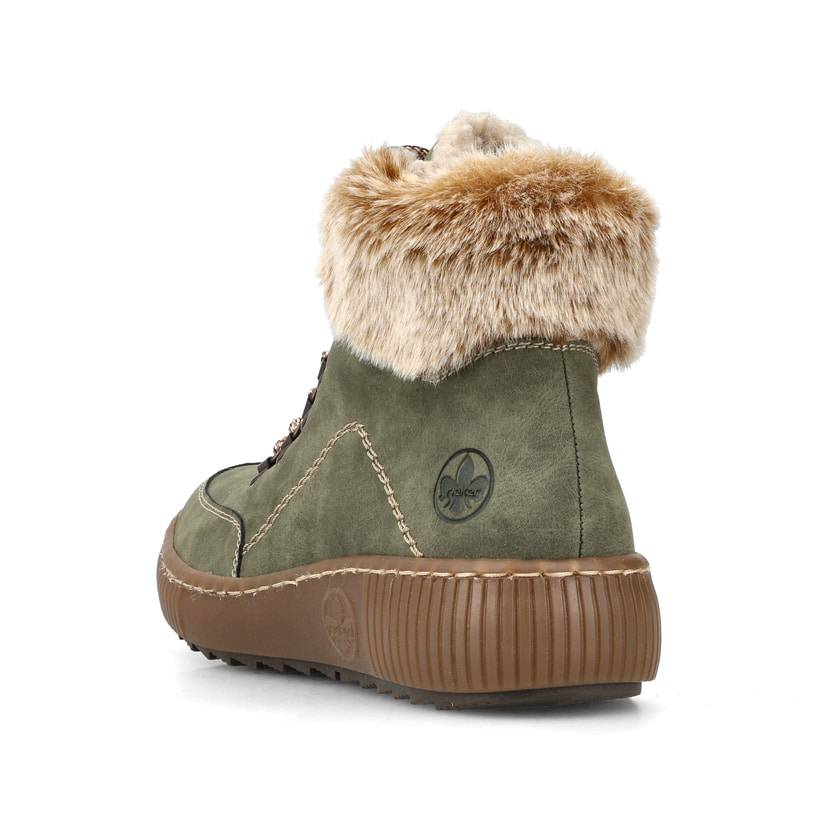 Rieker Artikelnummer Z6636-54 Rieker Damen Kurzstiefel Schilfgrün