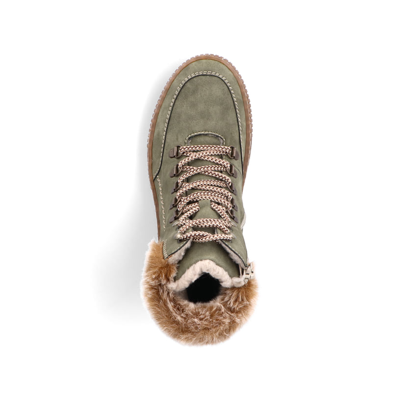 Rieker Artikelnummer Z6636-54 Rieker Damen Kurzstiefel Schilfgrün