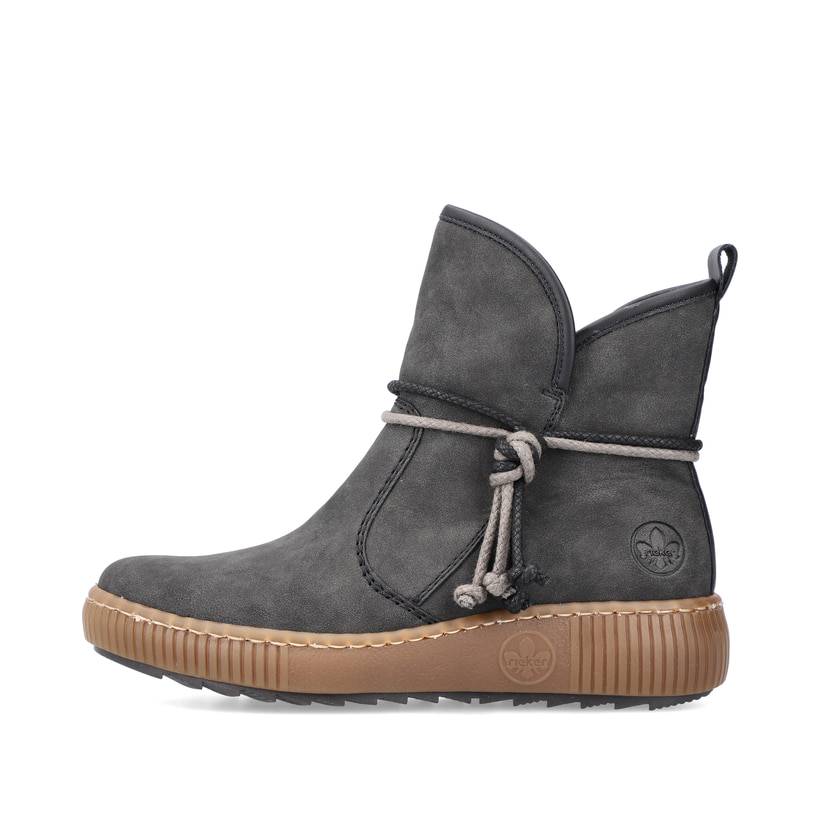 Rieker Artikelnummer Z6662-45 Rieker Damen Kurzstiefel Granitgrau