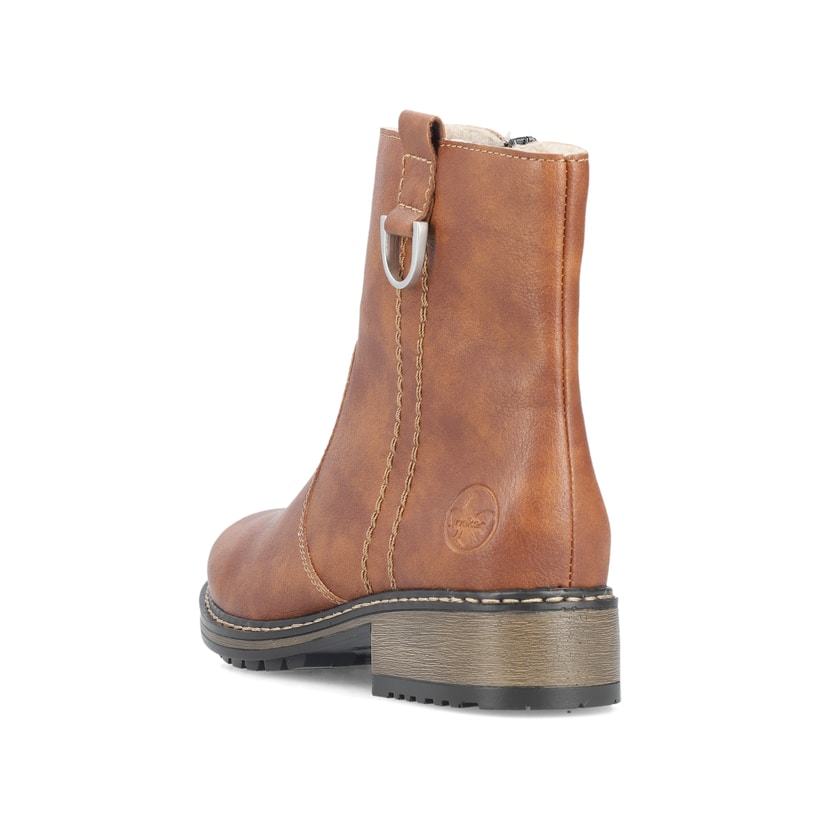 Rieker Artikelnummer Z6871-24 Rieker Damen Kurzstiefel Fuchsbraun