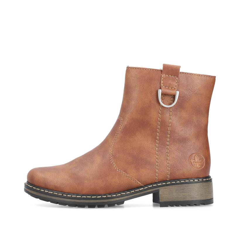 Rieker Artikelnummer Z6871-24 Rieker Damen Kurzstiefel fuchsbraun