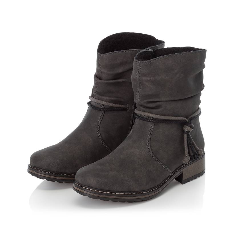 Rieker Artikelnummer Z6893-45 Rieker Damen Kurzstiefel asphaltgrau
