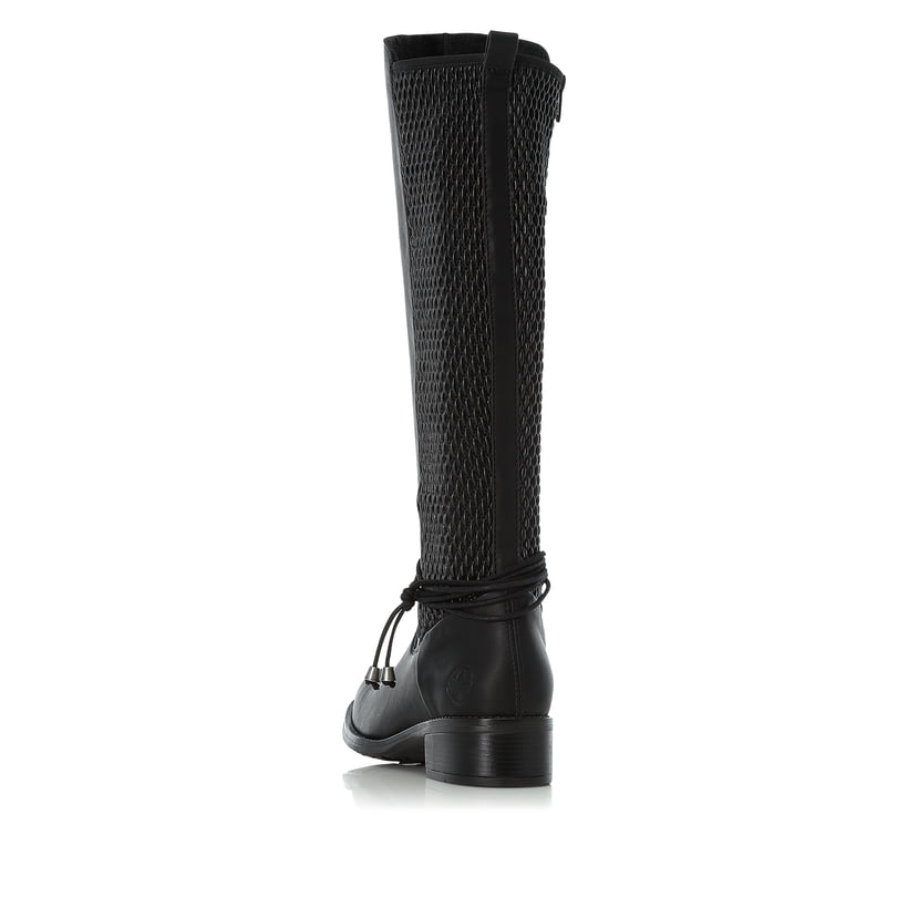 Rieker Artikelnummer Z7362-00 Rieker Damen Hochschaftstiefel Tiefschwarz