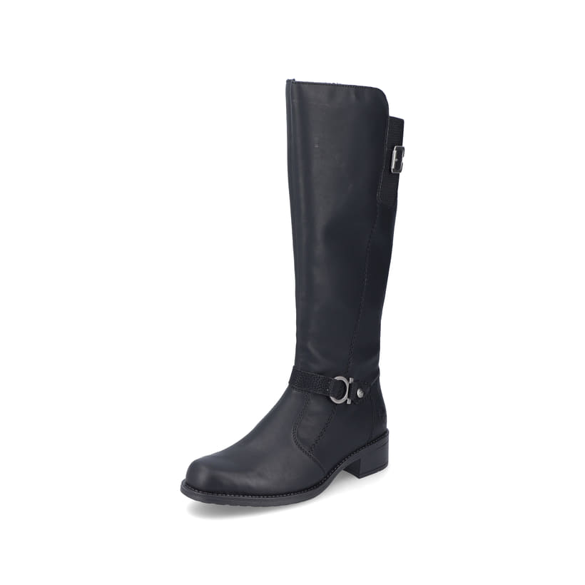 Rieker Artikelnummer Z7383-00 Rieker Damen Hochschaftstiefel Nachtschwarz