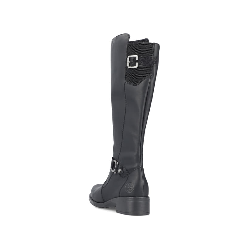 Rieker Artikelnummer Z7383-00 Rieker Damen Hochschaftstiefel Nachtschwarz